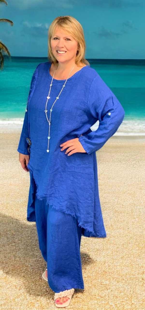 HF 6284 - HI-LOW TUNIC TOP
