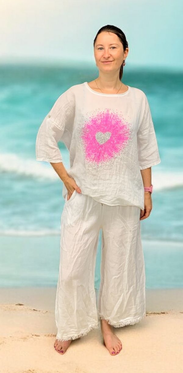 MC 1396 - BLING HEART STARBURST TOP