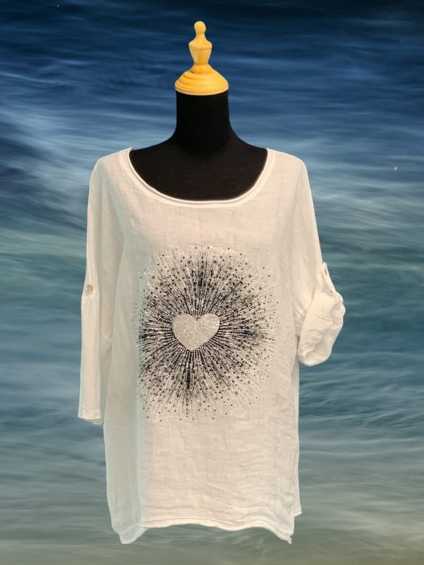 MC 1396 - BLING HEART STARBURST TOP - Image 5