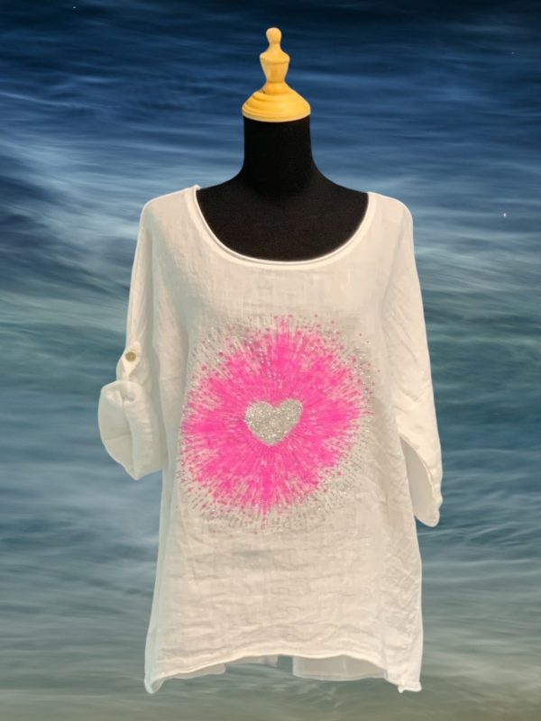 MC 1396 - BLING HEART STARBURST TOP - Image 4