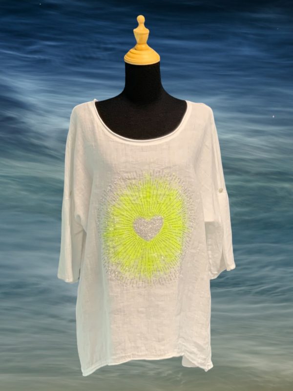 MC 1396 - BLING HEART STARBURST TOP - Image 2