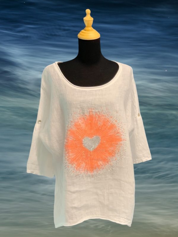 MC 1396 - BLING HEART STARBURST TOP - Image 3